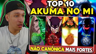 REAGINDO AS 10 AKUMA NO MI NÃO CANÔNICAS MAIS FORTES DE ONE PIECE