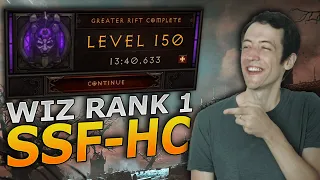 Diablo 3 - Season 29 Wizard Rank 1 GR150 SSF-HC