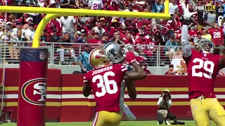 CRAZY ONE HANDED INTERCEPTION BY JAQUISKI TARTT!!