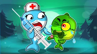Doctor Treats Zombies 🧟 Zombie Epidemic Song | English Karaoke Songs for Kids