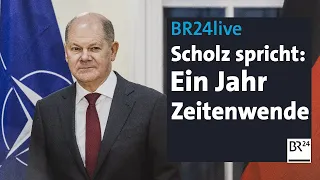 BR24live: Regierungserklärung von Bundeskanzler Scholz zu einem Jahr Zeitenwende