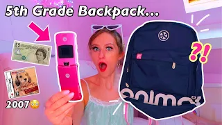 OPENING MY 5TH GRADE BACKPACK FROM 2007.....😳 *MUST SEE!*😨 | Rhia Official♡