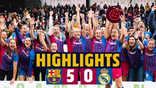 🏆 LEAGUE CHAMPIONS! | HIGHLIGHTS BARÇA 5 - 0 REAL MADRID