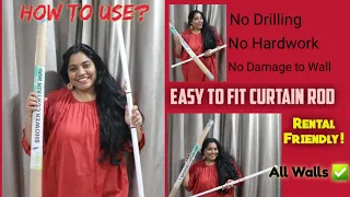 Fix Extendable Curtain Rod without damage to Wall | Rental Friendly | Know the Product | Agnes| AgVa