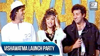 Sunny Deol & Divya Bharti At The Launch Party Of Their Movie Vishwatma | Flashback Video