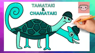 How To Draw Tamataki & Chamataki - Garten of Banban 3 | Easy Step By Step Drawing Tutorial