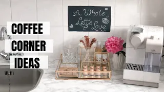 COFFEE CORNER AT HOME ✨| Easy DIY Coffee bar ideas | Small kitchen | Silent vlog
