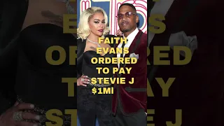 Faith Evans ordered to PAY Stevie￼ J ❗️✅SUBSCRIBE #shorts #loveandhiphop #faithevans #shortsvideo