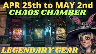 Tiny Tina's Wonderlands - April 25th - Chaos Chamber - Loot Room Legendary Gear This Week