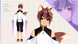 【live2d showcase】fox vtuber - nym lamire