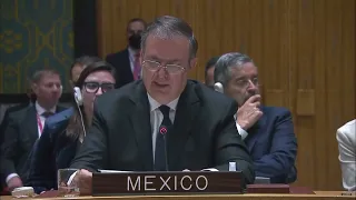 Gobierno de México presenta Acuerdo Urgente por la Paz ante el Consejo de Seguridad de la ONU