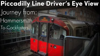 London Underground Piccadilly Line Driver’s Eye View with Commentary. Hammersmith-Cockfosters