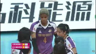 Melissa Vargas 8 ACE 18 Point  Tianjin vs Yunnan l  22-23 China Volleyball League