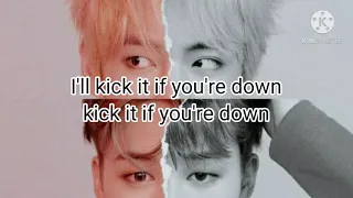 How would BTS sing "Kick it" by Blackpink (Color Lyrics Eng/Rom)