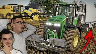 Kupiłem POTWORA z Naczepą 😱 Żniwa na 2x New Holland ✔ FS19 "Po Sąsiedzku" #87 ☆ MafiaSolec