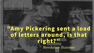 The Amy Pickering Letters - Ian MacKaye (Fugazi, Minor Threat, Dischord Records)