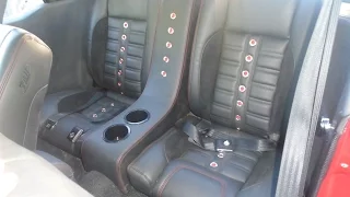 Mustang TMI Seat Upholstery Installation, Rear Seats with Console