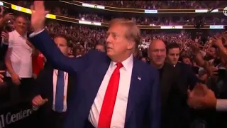 Donald Trump receives thunderous applause at UFC event