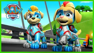 ¡Los supergemelos se unen a los Mighty Pups Super Paws y más! - Compilación de PAW Patrol Español