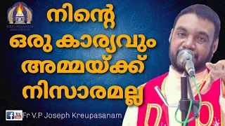 നിൻറെ ഒരു കാര്യവും അമ്മയ്ക്ക് നിസ്സാരമല്ല|Fr V.P Joseph Kreupasanam