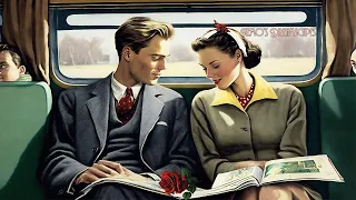 1940s You're on a train ride with your valentine - Romantic oldies vintage music w/ train sounds