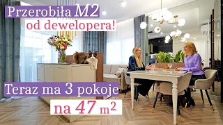 Przerobiła MAŁE dwupokojowe mieszkanie! Teraz ma 3 Pokoje na 47 m2! Dom Marzeń w mikro skali