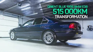 Completely transforming this 500 000 km daily driven BMW E38