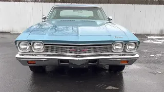 1968 Chevrolet Chevelle 383 Blueprint Engine Cold Start & Walk Around Live Auction BringATrailer.com