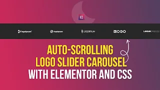 How to Create an Auto-Scrolling Logo Slider Carousel with Elementor and CSS