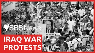 Iraq war archive: Half-a-million Australians protest US-led Iraq invasion | SBS News Archive