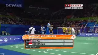 2010 Badminton  Asian Games MD Final  INA vs MAS