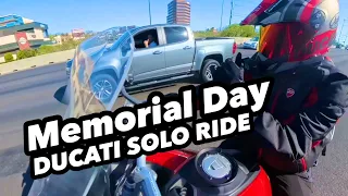 Bomac Vlogs | Memorial Day Ride to work | Ducati and Friends