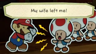 Paper mario color splash but toads yell at me