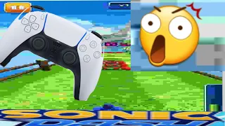 PLAYING SONIC DASH WITH A CONTROLLER OH MY GOD YOU WILL MEVER GUESS WHAT HAPPENED OH MY GOD!!!!!!!!!