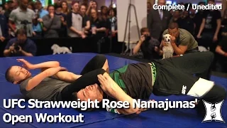 UFC Strawweight Rose Namajunas' Open Workout Before Paige VanZant Fight