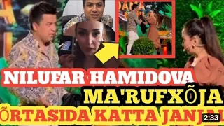 AKTRISA NILUFAR HAMIDOVA VA ZO'R TV BOSHLOVCHISI MARUFXO'JA BILAN ISHKAL😱