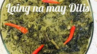 Ginataang Laing with Dilis, Laing Recipe, Laing na May Dilis, Pinoy Recipe