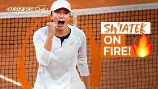 Iga Swiatek's winning moment in the 4th Round against Halep | Roland Garros 2020 | Eurosport Tennis