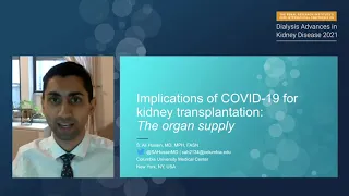 RRI Conference 2021 | Implications of COVID-19 for kidney transplantation: the organ supply