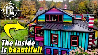 Her 1840s rainbow farmhouse renovation 🌈   jaw-dropping tour