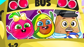Wheels On The Bus Go Round And Round Song 🚍😍🙌 II Kids Songs & Nursery Rhymes by VocaVoca🥑
