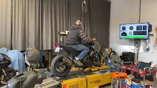 2020 Yamaha MT03 Dyno run