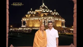 His Highness Sheikh Abdullah bin Zayed Al Nahyan Visits Swaminarayan Akshardham, Delhi, India