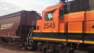 W 19th Street railroad crossing, BNSF 1546 and 2545 Local, Sioux City, IA