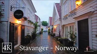 Ambient Walking in the Rain || Stavanger, Norway