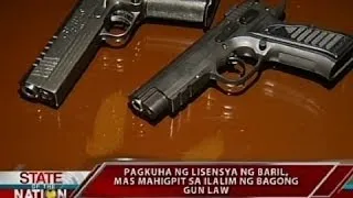 SONA: Pagkuha ng lisensya ng baril, mas mahigpit sa ilalim ng bagong Gun Law