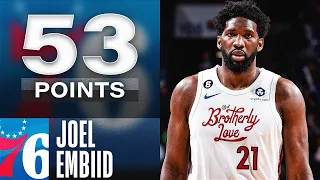 Joel Embiid Drops A Monster DOUBLE-DOUBLE 53 PTS & 12 REB | December 11, 2022