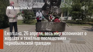 В Бердянске чернобыльцы снова, спустя 34 года, надели маски