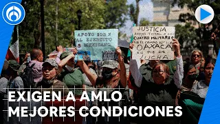 Marchan en apoyo al Ejército y exigen liberación de militares en Nuevo Laredo