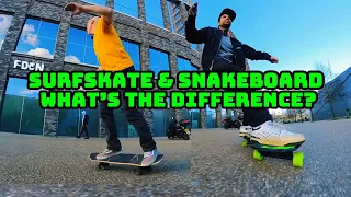 Surfskate & Snakeboard: What's the Difference?